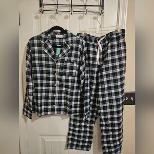 Maurices Black and White Plaid Kids Pajama Set